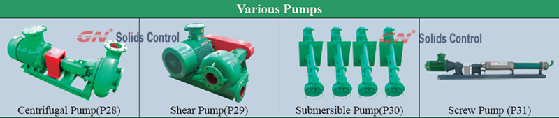 various pumps